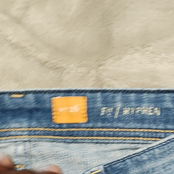 Anthropologie Pilcro Womens Hyphen Slim Skinny Jeans Blue Distress size 26 - Picture 6 of 10